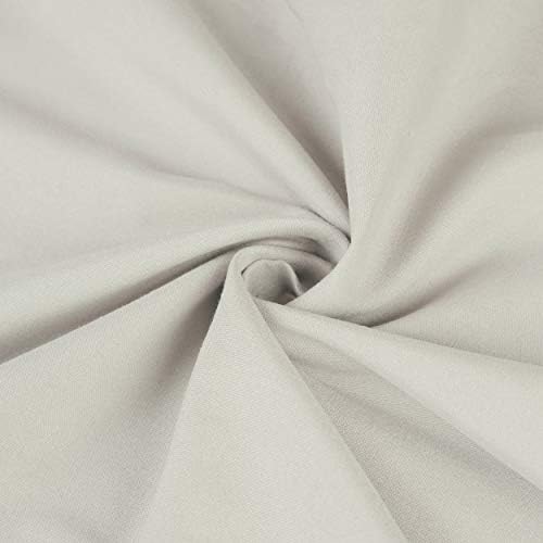 BEDSUM 2 Pcs Microfiber Pillow Shams 26x26 Light Grey