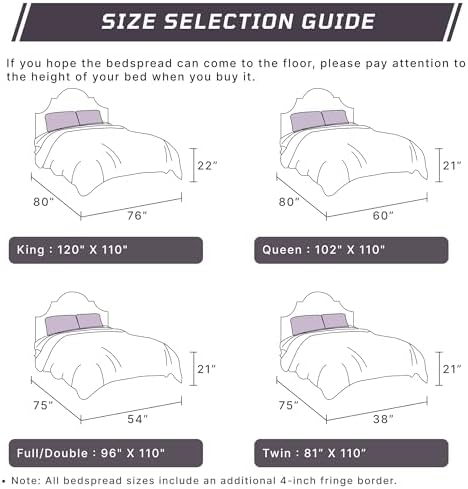 Better Trends Chenille Bedspread Queen Size 1
