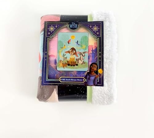 Northwest Disney Wish Silk Touch Sherpa Throw Blanket - 40 x 50 Inches