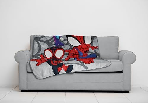 Jay Franco Spidey Friends Throw Blanket - 50 x 60 Inches Kids Fleece