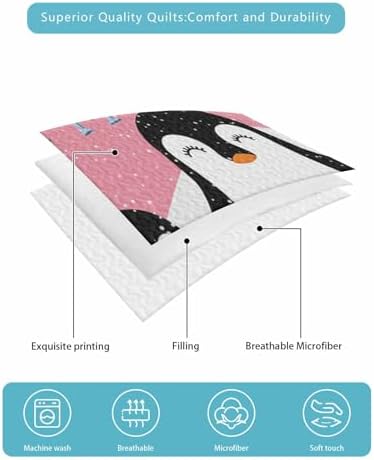 TocaHome Summer Quilt Set Twin XL 68x98 Inch