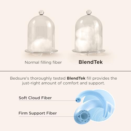 Bedsure Adjustable Layer Standard Pillow 2 Pack