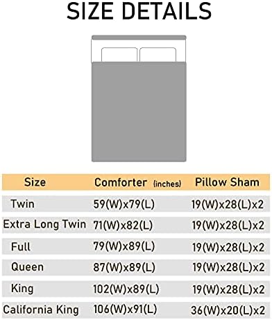 Hapuxt 3-Piece Cal King Duvet Cover Set