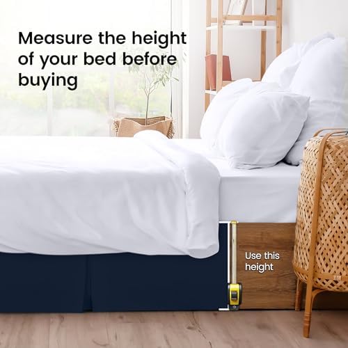 Utopia Bedding Twin Bed Skirting - Soft Quadruple Pleated Ruffle