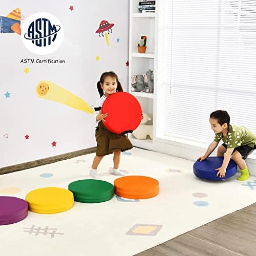 Giantex 6 Pcs 15 Round Floor Cushions with Handles