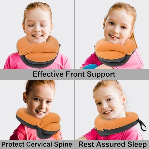 BUYUE Kids Travel Pillow with 360 Head Support 1