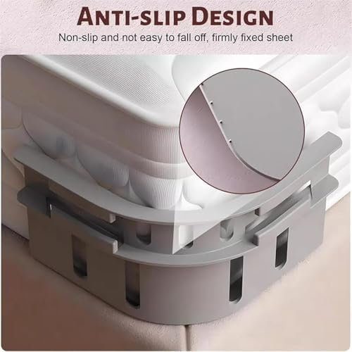 ADRKGLX Bed Sheet Holder 4Pack - Ultra Secure Fit
