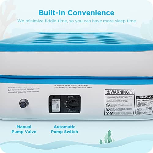 Ciays Air Mattress with Built-in Pump for Home and Camping