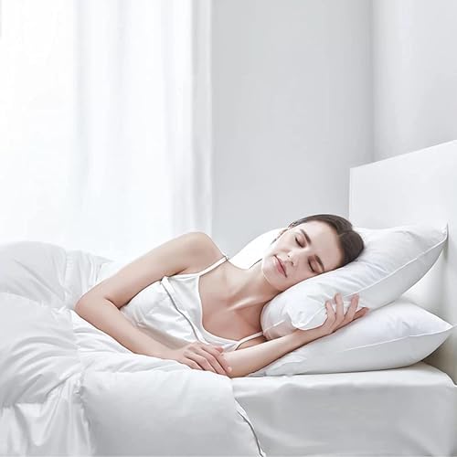 FZZOR Soft Flat Comfy Bed Pillow Set of 2