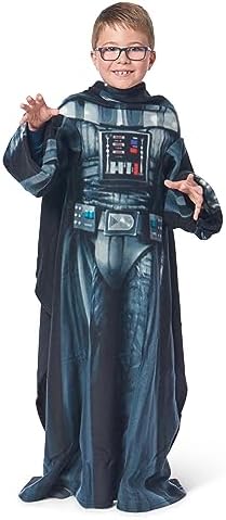 Northwest Comfy Throw Blanket with Sleeves Being Darth Vader