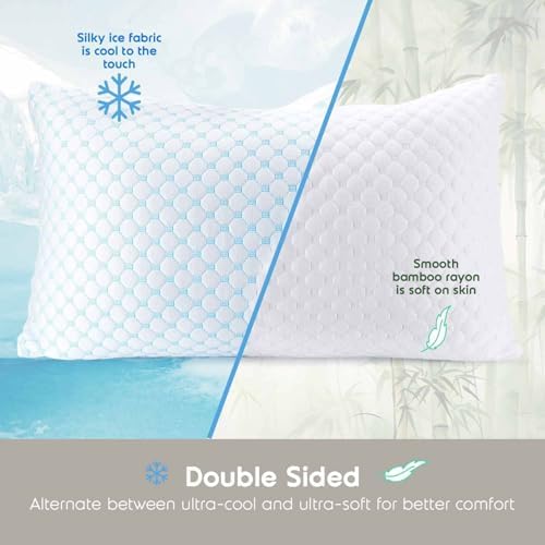 Nestl Cooling Pillow for Sleeping 2 Pack