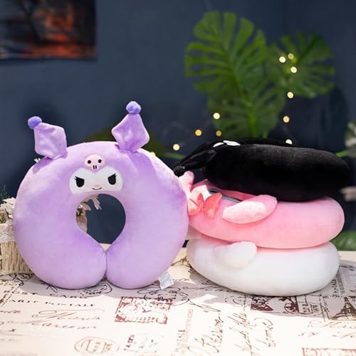 Roffatide Anime Kuromi U-Shape Neck Pillow Printed Plush Melody