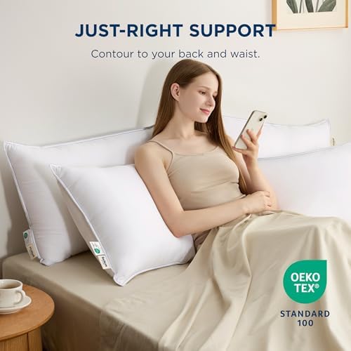Bedsure Fluffy Pillows Set of 2 - 19x26