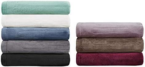 Beautyrest Heated Plush Electric Blanket - 20 Heat Levels Queen Size Lavender