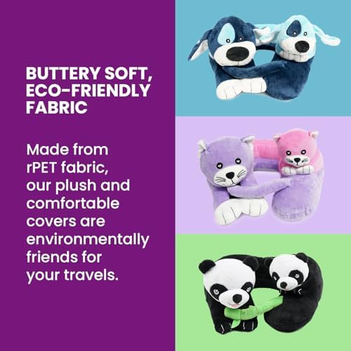 Cabeau Kids Travel Pillow Kitten Design 360 Comfort