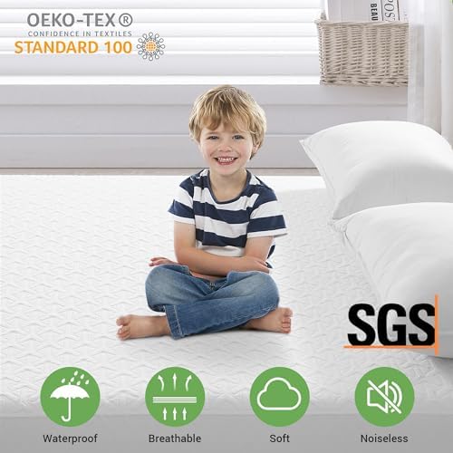 MERITLIFE Twin Mattress Protector Waterproof Cooling Breathable 1