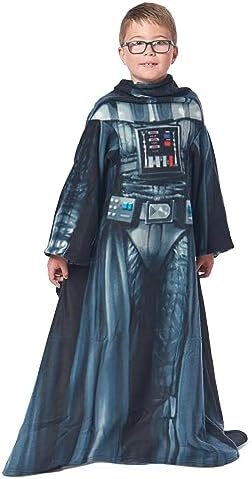 Northwest Comfy Throw Blanket with Sleeves Being Darth Vader