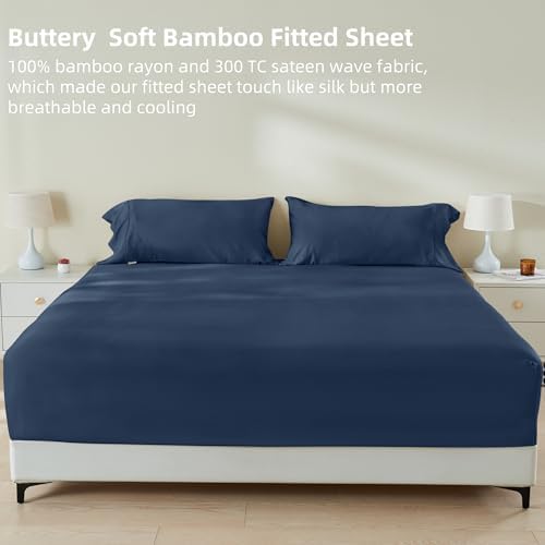 Gokotta Bamboo Rayon Fitted Sheet Set - King Size 1