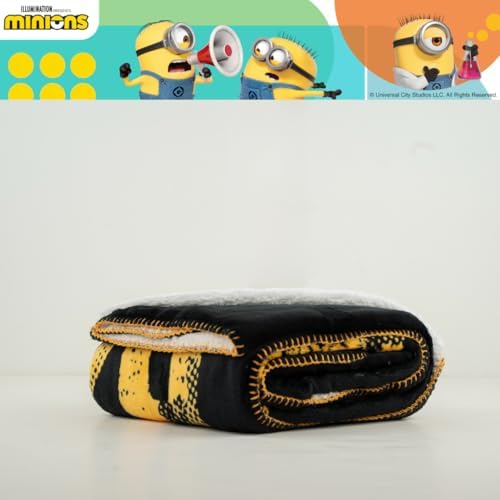 Franco Minions Kids Bedding Soft Plush Sherpa Throw