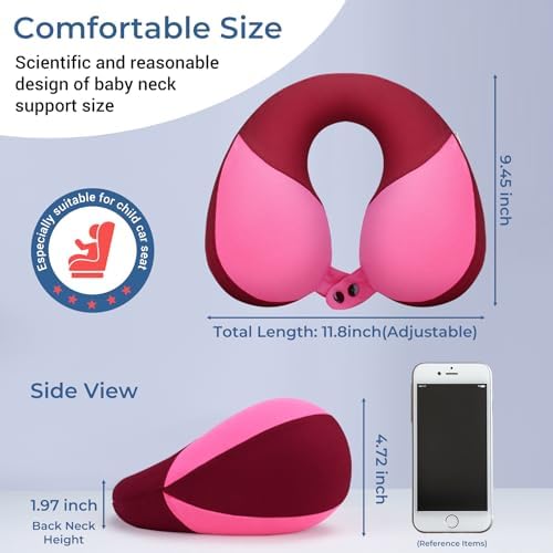 COOLBEBE Kids Travel Neck Pillow Soft Headrest for Car Airplane