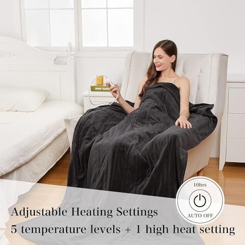 SELEPHANT Heated Blanket 62x84 Electric Throw with 51 Heat Settings