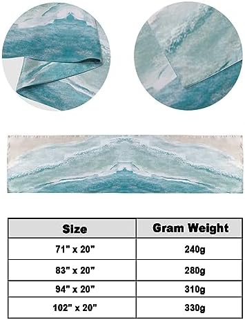 DecorLovee Summer Beach Bed Runner Cal King