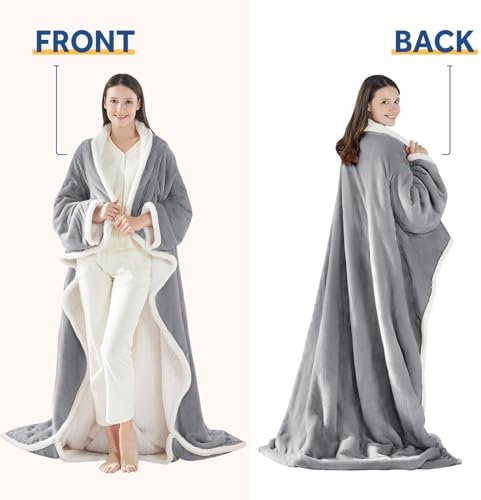 Sealy Wearable Electric Blanket with Foot Pocket and Sleeves 1