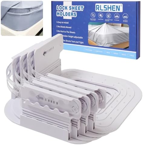 Adjustable Sheet Clips Keep Sheets Firm Tight for Bed