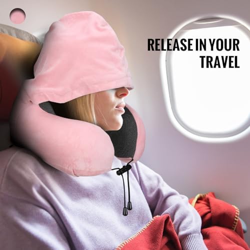 Cirorld Travel Pillow with Hood for Women