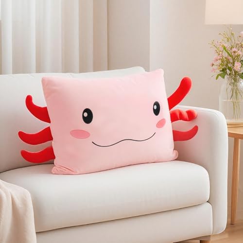 Anxinzhen Axolotl Pink Pillowcase 26x20 Inches