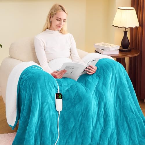 Greenoak Heated Blanket 72x84 10 Level 8 Hour Auto-Off ETL Certified