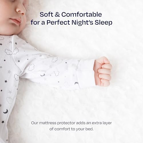 California Design Den Waterproof Queen Mattress Protector - Soft Cooling Noiseless