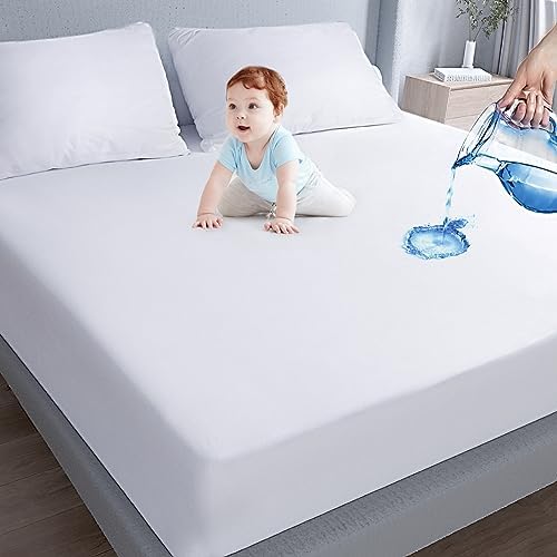 Moonsea Waterproof Mattress Protector Twin Extra Long