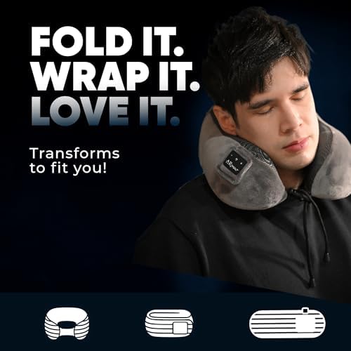 ARniwer Bluetooth Music Neck Pillow with Speakers for Travel and Rest