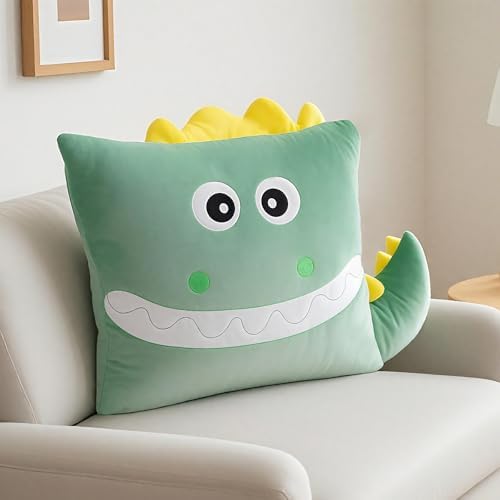 Dinosaur Plush Pillowcase - Soft 26x20 Inches for Kids