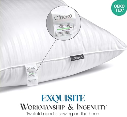 OFNEED Queen Size Pillows Set of 2 Down Alternative