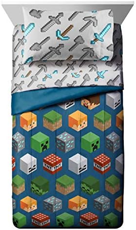 Jay Franco Minecraft Isometric 5-Piece Full Bed Set