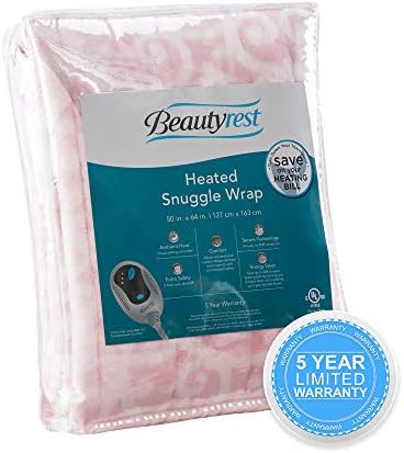 Beautyrest Heated Poncho Wrap with Auto Shutoff 1