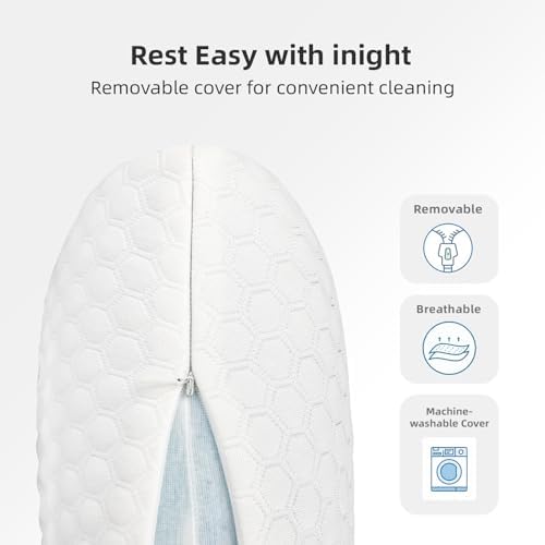 Inight Memory Foam Pillow for Back and Side Sleepers