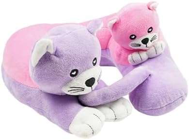 Cabeau Kids Travel Pillow Kitten Design 360 Comfort