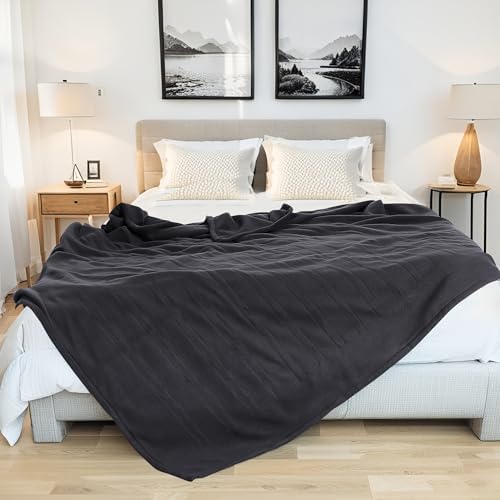 YAKEE Electric Blanket 72x84 Dark Grey