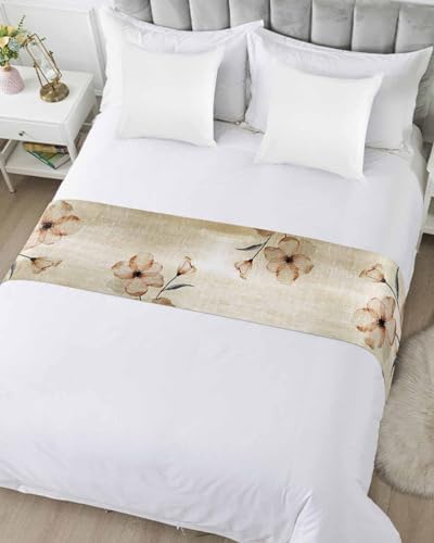 Homechoid Country Elegant Floral Bed Runner 83x20