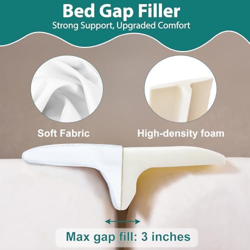 12 Extra Wide Split King Gap Filler for Adjustable Bed