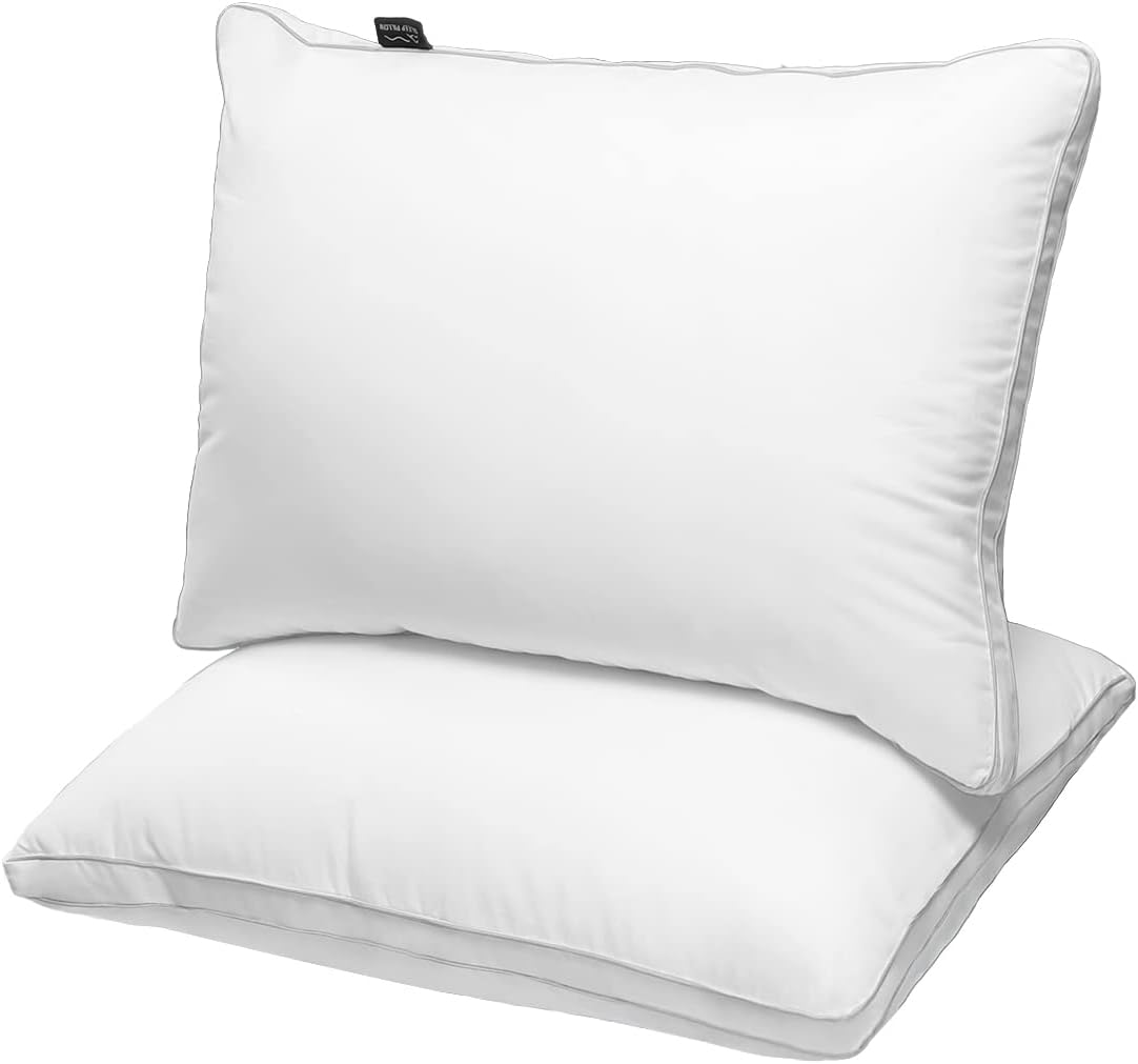 JICUSE Bed Pillows Set of 2 Hotel Quality Down Alternative 1