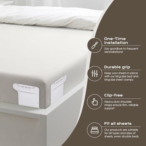 DUOCOSY Sheet Holders Keep Sheets Neat and Tidy