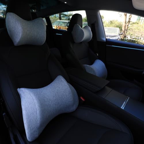 Homuno Neck Pillow Kit for Car with Adjustable Strap