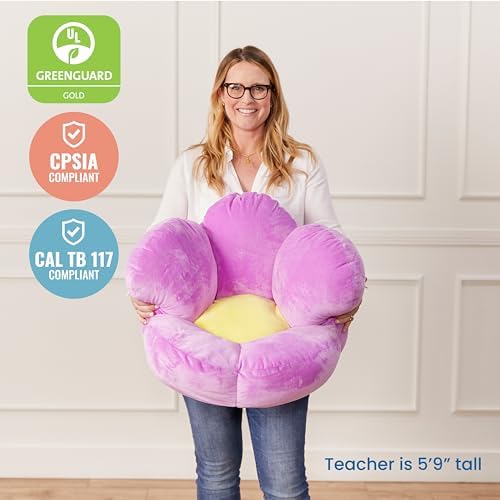 ECR4Kids SoftZone Flower Cozy Cushion Floor Pillow
