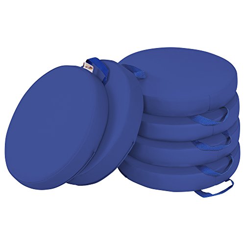 ECR4Kids SoftZone Floor Cushions 6-Piece Blue