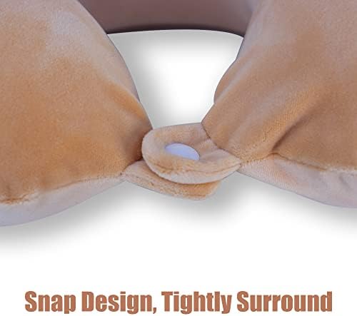 Cute Yellow Corgi Travel Pillow with Eye Mask