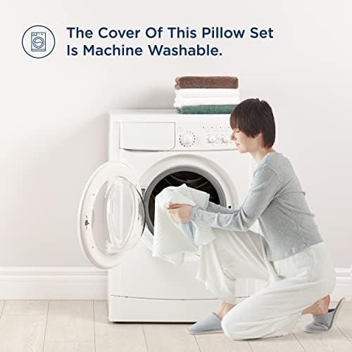 Bedsure Cooling Shredded Memory Foam Queen Pillows Set of 2